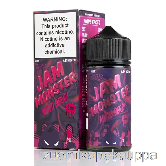 Vape Netistä Sekoitettu Marja - Hillohirviö - 100ml 3mg